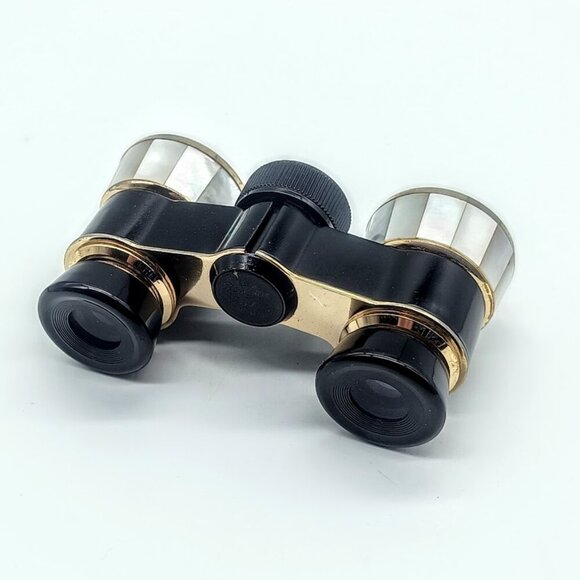 Vintage Skyline 3X Coated Mother of Pearl Opera Glasses - Picture 3 of 9